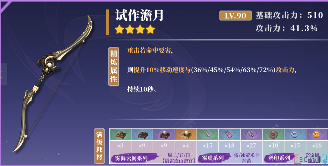 原神中莫娜天赋升级所需的材料和方法是什么？