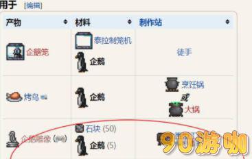 泰拉瑞亚企鹅宝宝有什么用