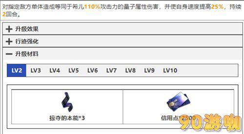 崩坏星穹铁道希儿技能升级需要哪些材料？技能材料全汇总