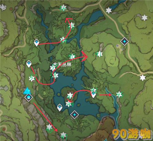 原神草神瞳全收集攻略：须弥草神瞳位置分布图详解