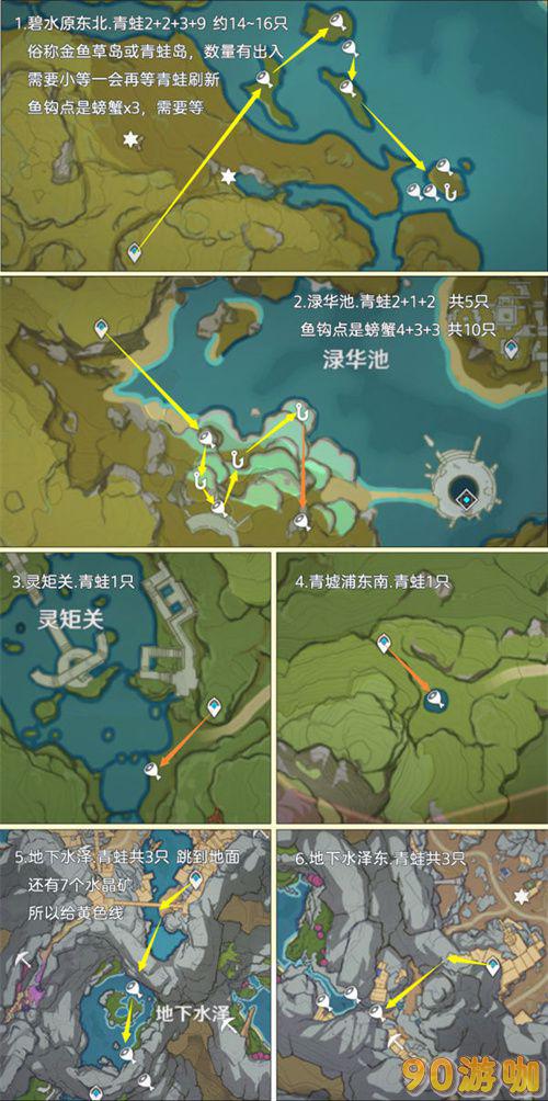 原神青蛙位置全图攻略 - 哪里青蛙最多，一篇文章告诉你